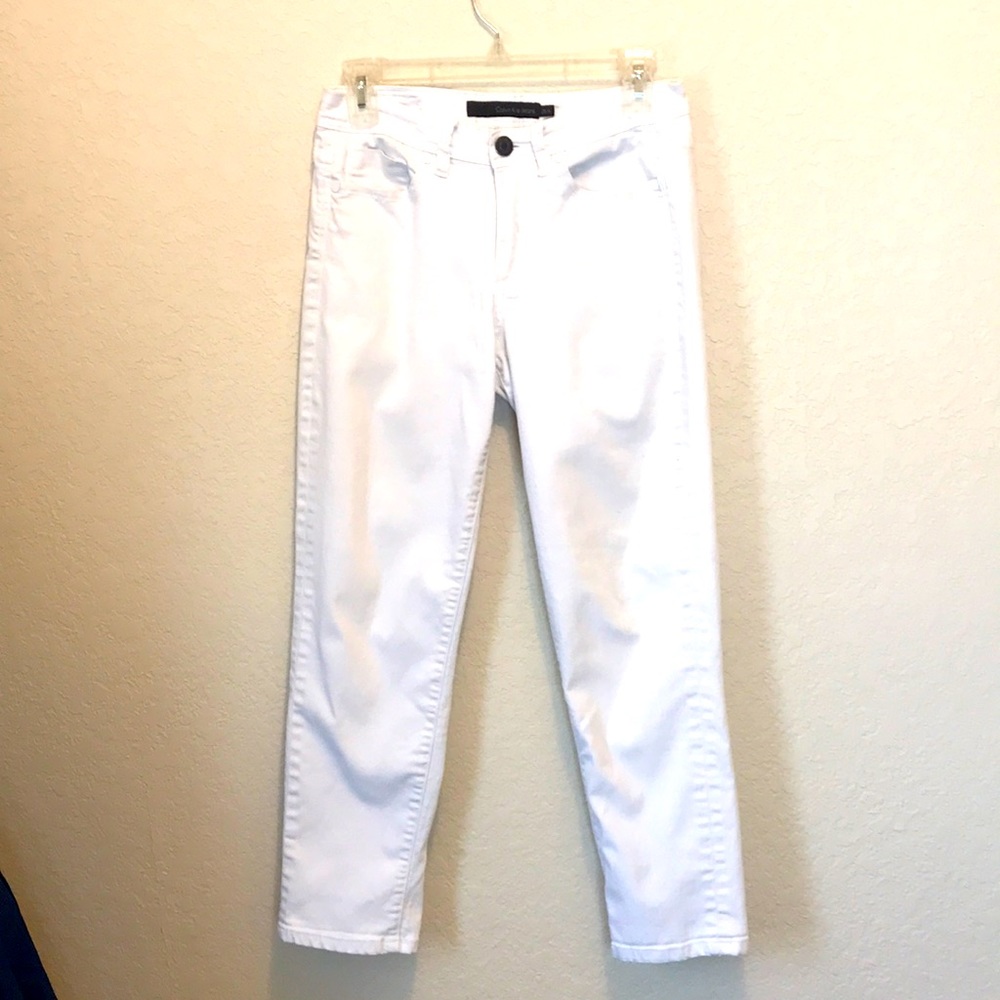Calvin Klein White Skinny Crop Jeans Size 28/6